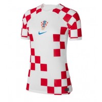 Camisa de Futebol Croácia Equipamento Principal Mulheres Mundo 2022 Manga Curta